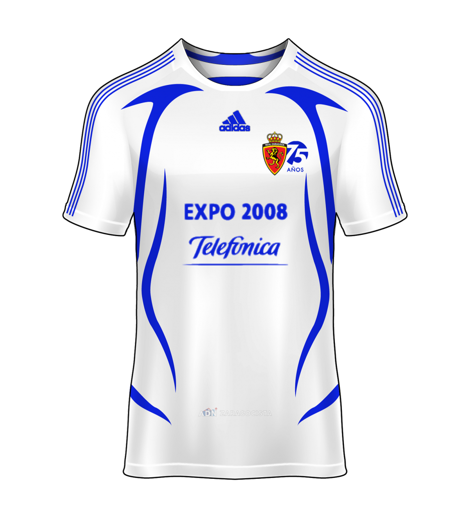 camiseta local Real Zaragoza 07/08