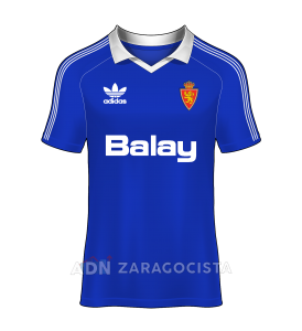 Camiseta alternativa real zaragoza 86-87