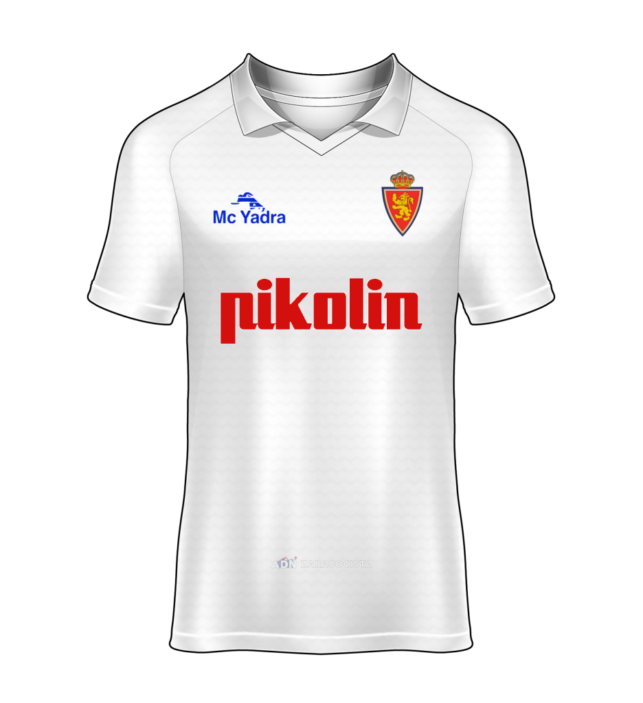 camiseta local Real Zaragoza 91/92